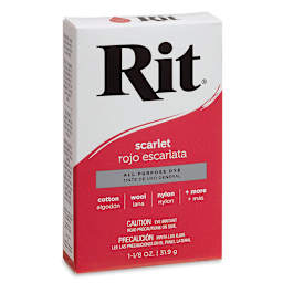 Rit All Purpose Powder Dye - Scarlet, front of the packaging