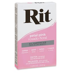 Rit All Purpose Powder Dye - Petal Pink, front of the packaging