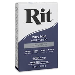 Rit All Purpose Powder Dye - Navy Blue, front of the packaging