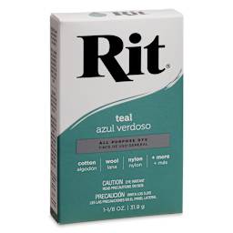 Rit All Purpose Powder Dye - Teal, front of the packaging