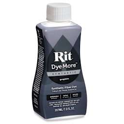 Rit DyeMore Synthetic Fiber Dye - Graphite, 7 oz, front of the bottle