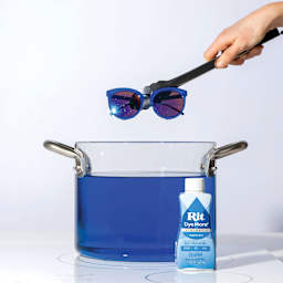 Rit DyeMore Synthetic Fiber Dye - Sapphire Blue, 7 oz, removing sunglasses from dyed water