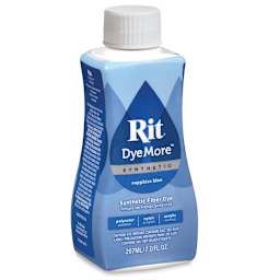 Rit DyeMore Synthetic Fiber Dye - Sapphire Blue, 7 oz, front of the bottle