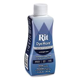 Rit DyeMore Synthetic Fiber Dye - Midnight Navy, 7 oz angled view