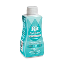 Rit DyeMore Synthetic Fiber Dye -  Tropic Teal, 7 oz, front of the bottle