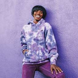 Rit All Purpose Liquid Dye - Hyacinth, 8 oz, adult wearing tie dyed sweater