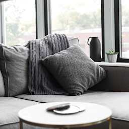 Rit All Purpose Liquid Dye - Charcoal Grey, 8 oz, dyed throw pillow and blanket