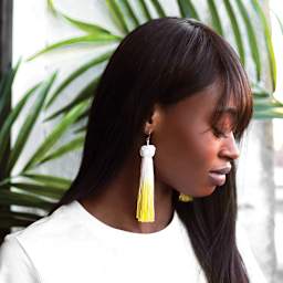 Rit All Purpose Liquid Dye - Lemon Yellow, 8 oz, dyed earrings