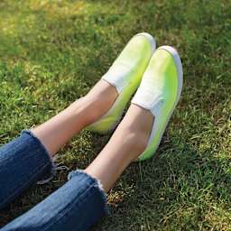 Rit All Purpose Liquid Dye - Neon Yellow, 8 oz, dyed shoes