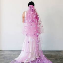 Rit Liquid Dye - Violet, 8 oz, dyed wedding veil