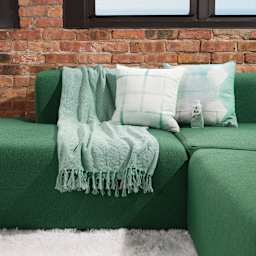 Rit All Purpose Liquid Dye - Sage, 8 oz, dyed throw blanket and pillows