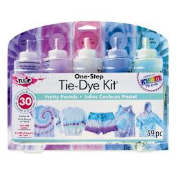 Tulip One-Step Tie-Dye Kit - Pretty Pastels, Kit of 5 Colors, front of the packaging