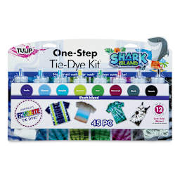 Tulip One-Step Tie-Dye Kit - Shark Island, Kit of 8 Colors, front of the packaging