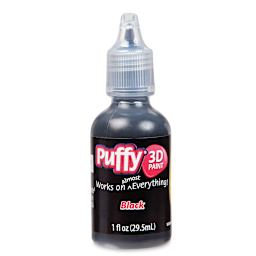 Tulip Dimensional Fabric Paint - Black, Puffy, 1 oz bottle shown