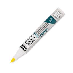 Pebeo 7A Light Fabric Brush Marker - Yellow, 1 mm (Cap off)