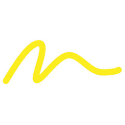 Pebeo 7A Light Fabric Brush Marker - Fluorescent Yellow, 1 mm (Color swatch)