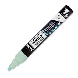 Pebeo 7A Opaque Fabric Marker - Pastel Green, 4 mm (Cap off)