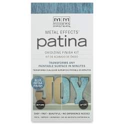 Metal Effects Patina Oxidizing Finish Kit -  Blue Patina, front of package

