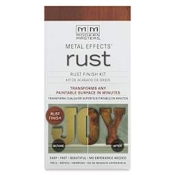 Metal Effects Rust Finish Kit, front of package
