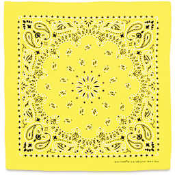 Carolina Paisley Bandana - Yellow