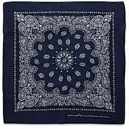 Carolina Paisley Bandanas - Full view of Blue Bandana