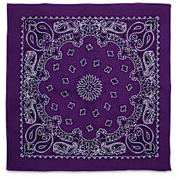 Carolina Paisley Bandana - Purple