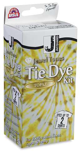 Jacquard Jewel Tones Tie Dye Kits - Angled view of Topaz Dye package