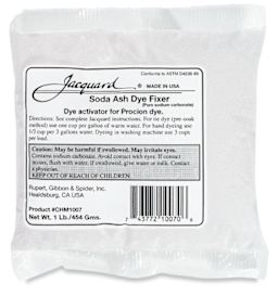 Jacquard Soda Ash Dye Fixer - Front of 1lb Bag shown