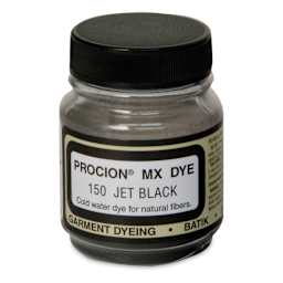 Jacquard Procion MX Fiber Reactive Cold Water Dye - Jet Black, 2/3 oz jar