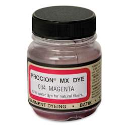 Jacquard Procion MX Fiber Reactive Cold Water Dye - Magenta, 2/3 oz jar
