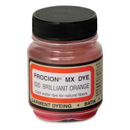 Jacquard Procion MX Fiber Reactive Cold Water Dye - Brilliant Orange, 2/3 oz jar