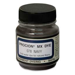 Jacquard Procion MX Fiber Reactive Cold Water Dye - Navy, 2/3 oz jar