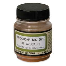 Jacquard Procion MX Fiber Reactive Cold Water Dye - Avocado, 2/3 oz jar