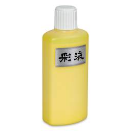 Aitoh Boku-Undo Suminagashi Marbling Ink - Yellow, 6.75 oz, Bottle (Angled view)