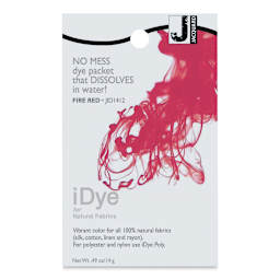 Jacquard iDye - Fire Red, Natural Fabrics, 14 g packet
