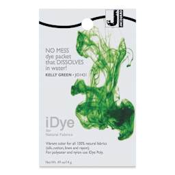 Jacquard iDye - Kelly Green, Natural Fabrics, 14 g packet