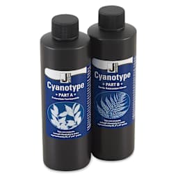 Jacquard Cyanotype - Sensitizer Set. Front of two bottles.
