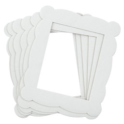 Hygloss Corrugated Frames - Front view of 6 Frames in fan
