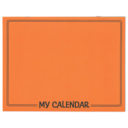 Hygloss My Calendar - Front Cover of single Calendar
