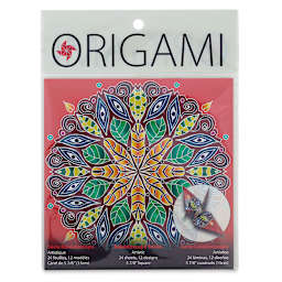 Yasutomo Kaleidoscope Series Origami Paper - Front of Artistic package shown
