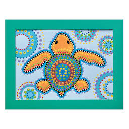 Faber-Castell Dot a Design - Finished and framed Turtle picture
