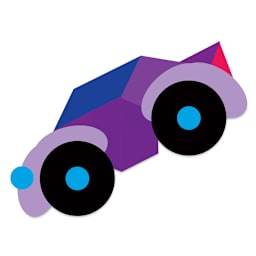 Roylco Geo Shapes - Finished example of automobile made with shapes