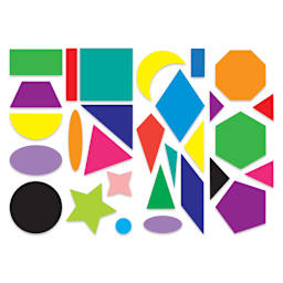 Roylco Geo Shapes - Assorted colors and shapes shown