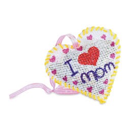 Roylco Paper Mesh - Painted and stitched Mesh Heart 