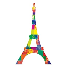 Roylco Pointillism Pieces - Finished Eiffel Tower made with pieces
