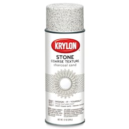 Krylon Make It Stone Spray Paint - Front of spray can of Charcoal Sand color
