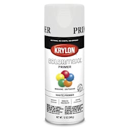 Krylon Colormaxx Primer - Front of can of White Primer