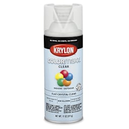 Krylon Colormaxx Spray Paint - Crystal Clear, Flat, 11 oz