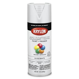 Krylon Colormaxx Spray Paint - White, Gloss, 12 oz