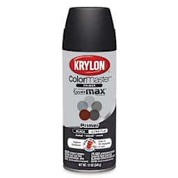 Krylon Spray Paint - Black Primer, 12 oz (front of can)